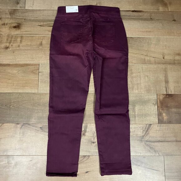 Soft Surroundings Women’s Size M Pants Straight Leg Full Length Purple NWT! - Picture 2 of 12